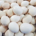 close up of pile of eggs