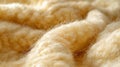 A close up of a pile of fluffy white fur, AI