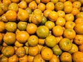 Close-up pile of Fresh oranges fruit (Sai Nam Phueng) or Tangerine orange in Thailand Royalty Free Stock Photo