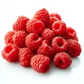 Closeup of a pile of fresh raspberries Royalty Free Stock Photo
