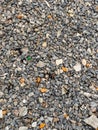 A close up of a pile of gravel on the ground Royalty Free Stock Photo