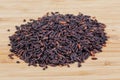 Close up of a pile of Healthy Black Rice