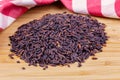 Close up of a pile of Healthy Black Rice