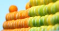 Close up of pile of oranges Royalty Free Stock Photo