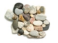 Close up of pile of pebbles Royalty Free Stock Photo