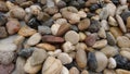 A close-up of a pile of pebbles