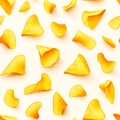 Close Up of a Pile of Potato Chips