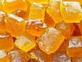 close up of a pile of sweet sugar cubes