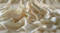 A close up of a pile of white cloth on top of some fabric, AI