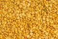 Close up pile of yellow Lentils beans texture, background pattern. Natural grains and cereals. Agricultural product concept. Royalty Free Stock Photo