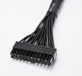 close-up of 24-pin atx power connector for motherboards.. Royalty Free Stock Photo
