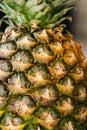 Close-up of pineapple peel background, macro shot.