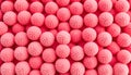 Close up of pink balls with a fuzzy texture