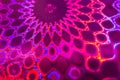 Close-up Pink-blue-purple Pattern Of Holographic Paper. Soft Focus.