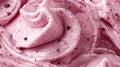 Close-up of pink dragon fruit whipped cream. Royalty Free Stock Photo