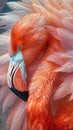 Close-Up of Pink Flamingo Feathers Royalty Free Stock Photo