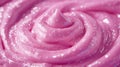 Close-up of Pink Glitter Lip Gloss with Swirls Royalty Free Stock Photo