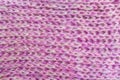 Close up of pink knitted wool texture Royalty Free Stock Photo