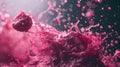 Close-up of Pink Liquid Splashing Royalty Free Stock Photo