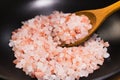 Close up of Pink salt from Bolivian