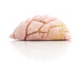 Isolated Pink Mexican Concha Bread