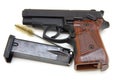 The close up of a pistol Royalty Free Stock Photo