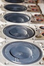 Close up of piston and cylinder hole Royalty Free Stock Photo