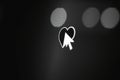 Close-up of a pixel cursor on a heart Ã¢â¬\' digital affection Royalty Free Stock Photo