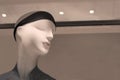 Close-up of a plastic mannequin head. Royalty Free Stock Photo