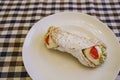 Close up of a plate of Cannoli