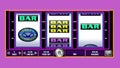 close up Play on slot machine Game Royalty Free Stock Photo