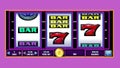 close up Play on slot machine Game Royalty Free Stock Photo