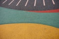 Close up of playground rubber floor Royalty Free Stock Photo
