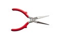 Close up of pliers on white background