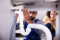 Close-up Of A Plumber Fixing Sink Pipe Royalty Free Stock Photo