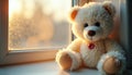A close-up of a plush teddy bear Royalty Free Stock Photo