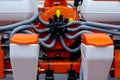 Close-up of Pneumatic Seeder for Agricultural Machinery