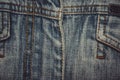 Close-up Pocket jeans Royalty Free Stock Photo