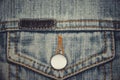 Close-up Pocket jeans Royalty Free Stock Photo