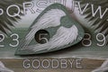 A close up of a pointer from an angel board, used in much the same way as a ouija board to evoke spirits Royalty Free Stock Photo