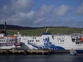 A Close up of the Pointing Viking insignia of Northlink Ferries