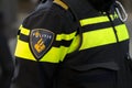 Close Up Police Logo At Amsterdam The Netherlands 4-5-2020