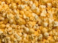 close up of popcorn texture background