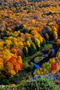 Close-Up of the Porcupine Mountains on a fall day