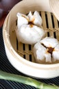 Close up pork chinese bun Royalty Free Stock Photo