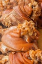 Close up pork leg pot stewed ( Ka Moo) Royalty Free Stock Photo