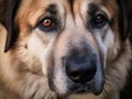 A close-up portrait of an Alabai dog Royalty Free Stock Photo