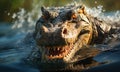 portrait of an alligator
