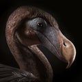 extinct flightless bird Dodo portrait