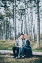 Close up portrait of attractive young couple Royalty Free Stock Photo